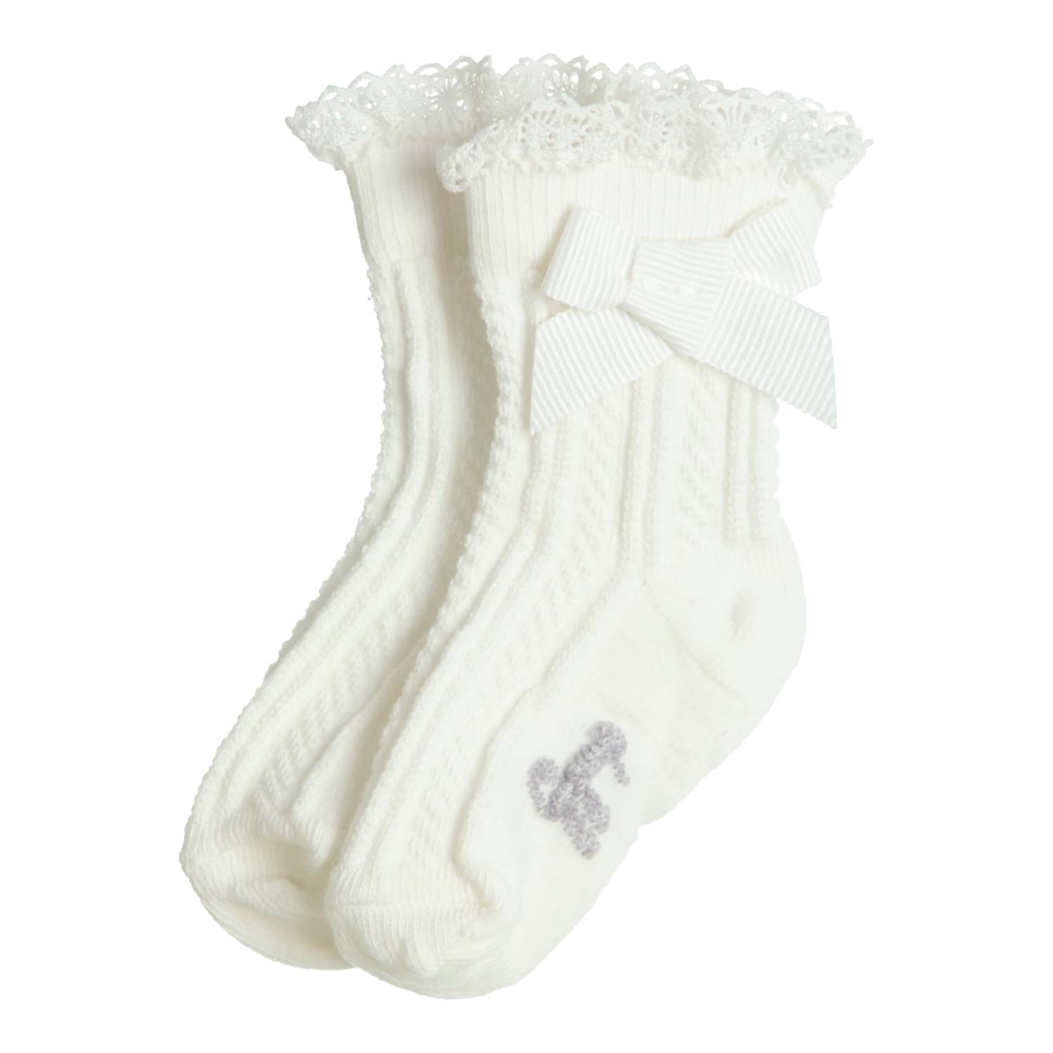 GYMP Sokken Gebroken Wit – Comfortabele en Stijlvolle Sokken met Strikje