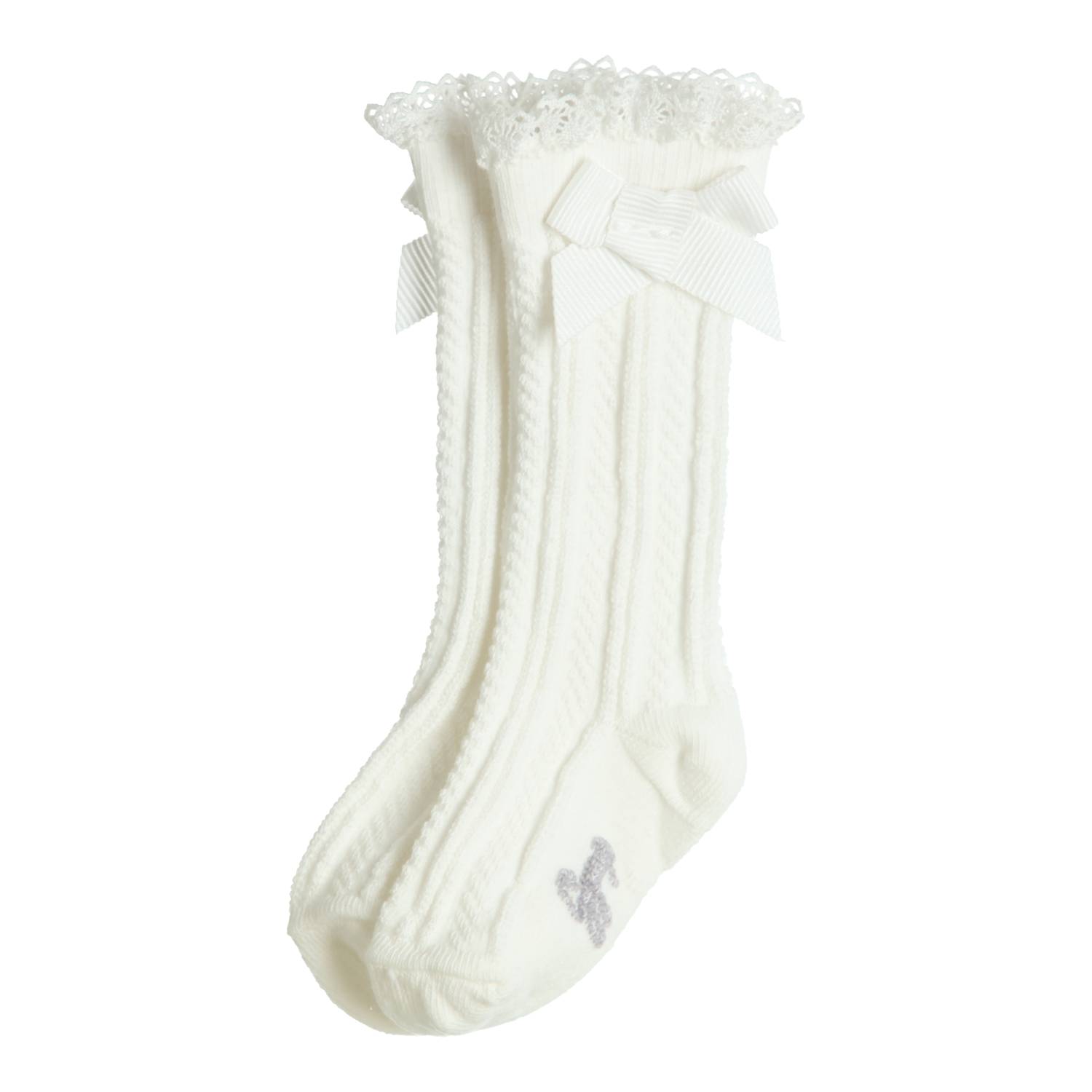 GYMP Kniekous Off-White – Zachte en Speelse Kniekousen voor Baby's