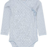 Copenhagen Colors Baby Overslag Romper Blauw Hartjes Motief