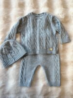 Martin Aranda Gebreide Babyset Blauw - Afbeelding 2