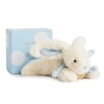 Doudou et Compagnie Knuffelkonijn Bonbon Blauw 20 cm – Zacht Baby Knuffel