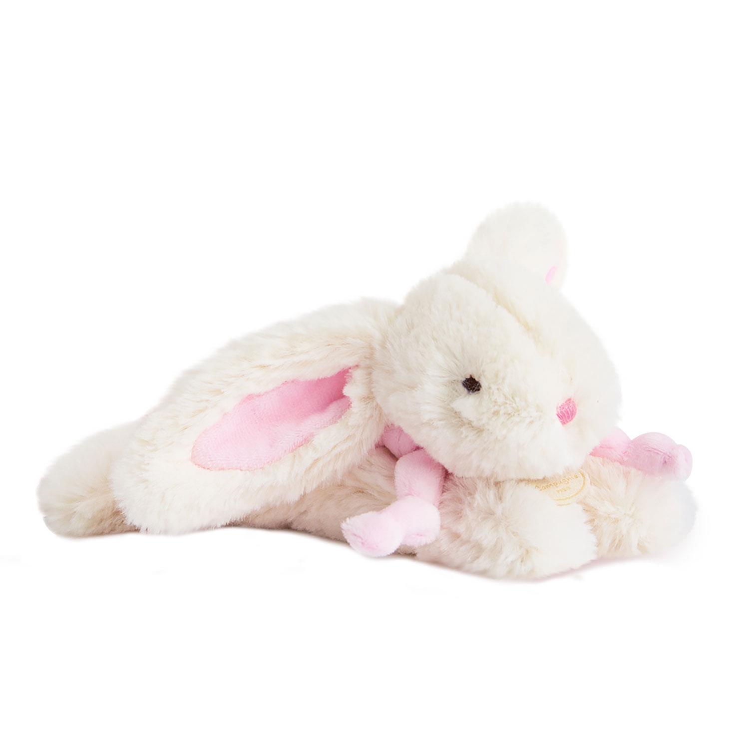 Doudou et Compagnie Knuffelkonijn Bonbon Roze 20 cm – Zachte Knuffel voor Baby's
