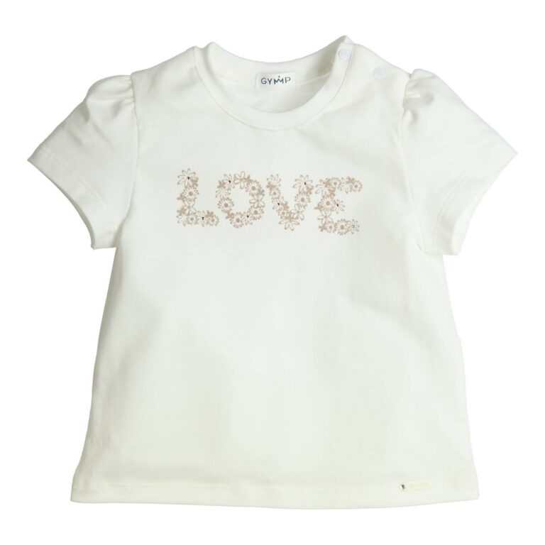 Gymp – T-shirt Aerobic Créme Love Letters