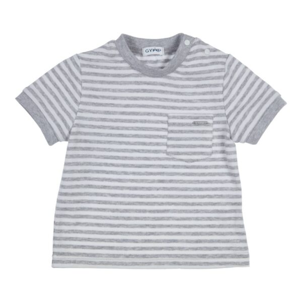 Gymp – T-shirt Breton Grijs Gestreept