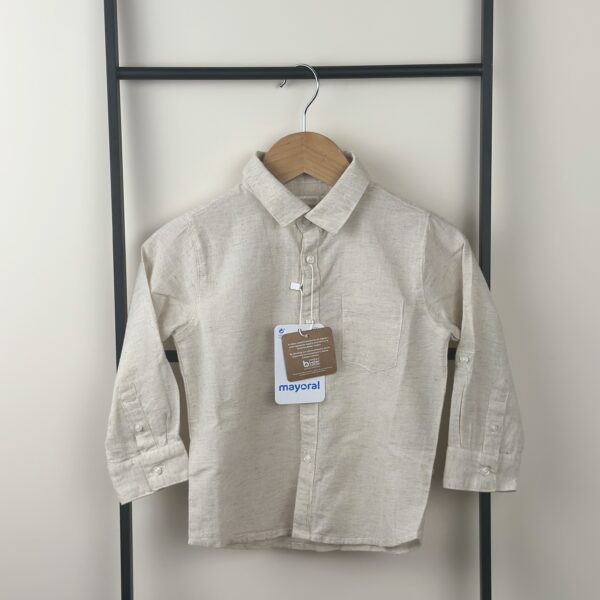 Mayoral -Linnen Blouse Beige