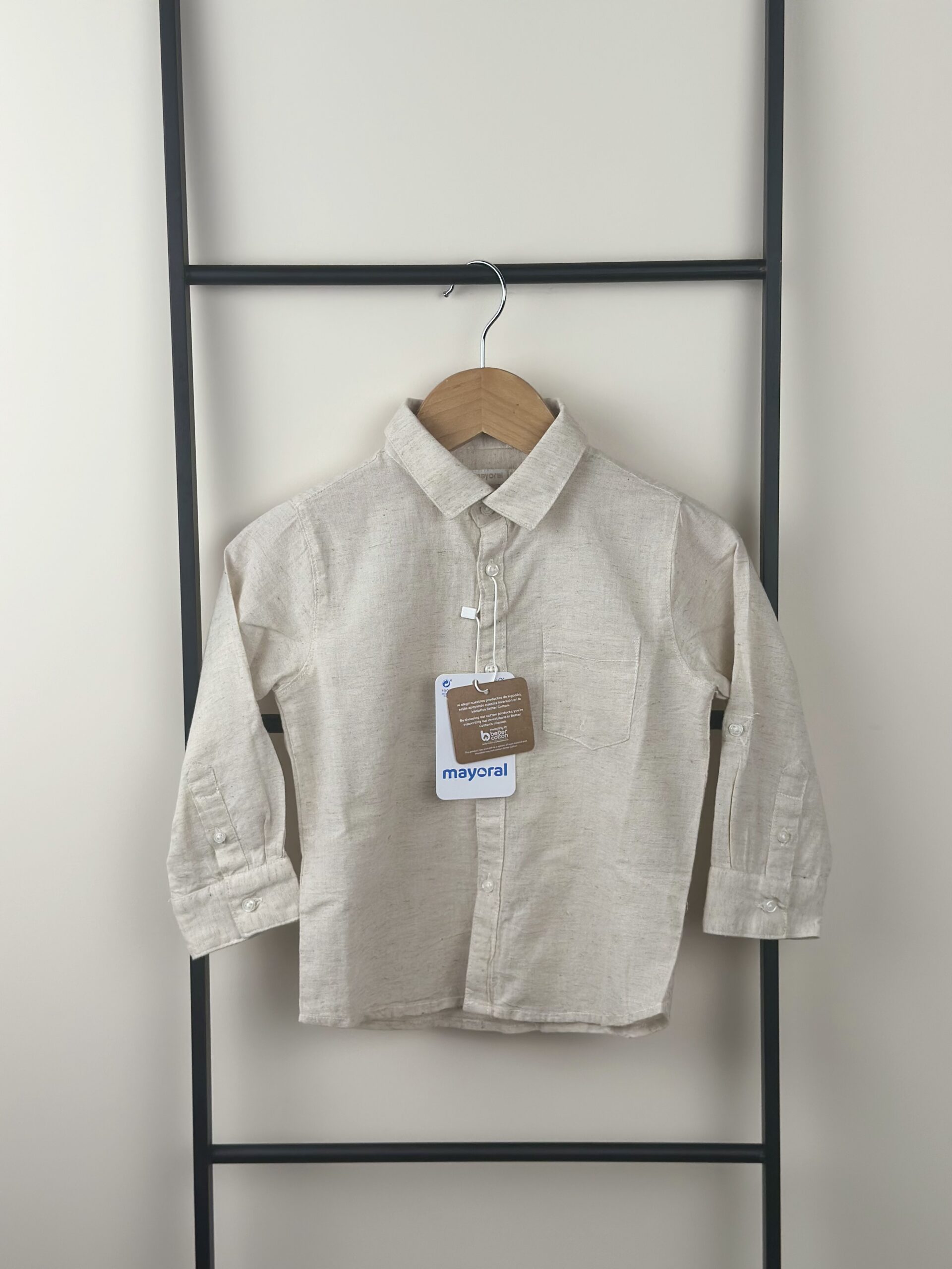 Mayoral -Linnen Blouse Beige