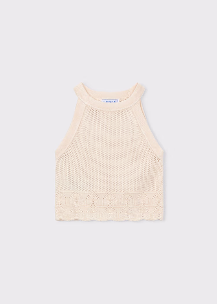 Mayoral - Gehaakte Top Beige