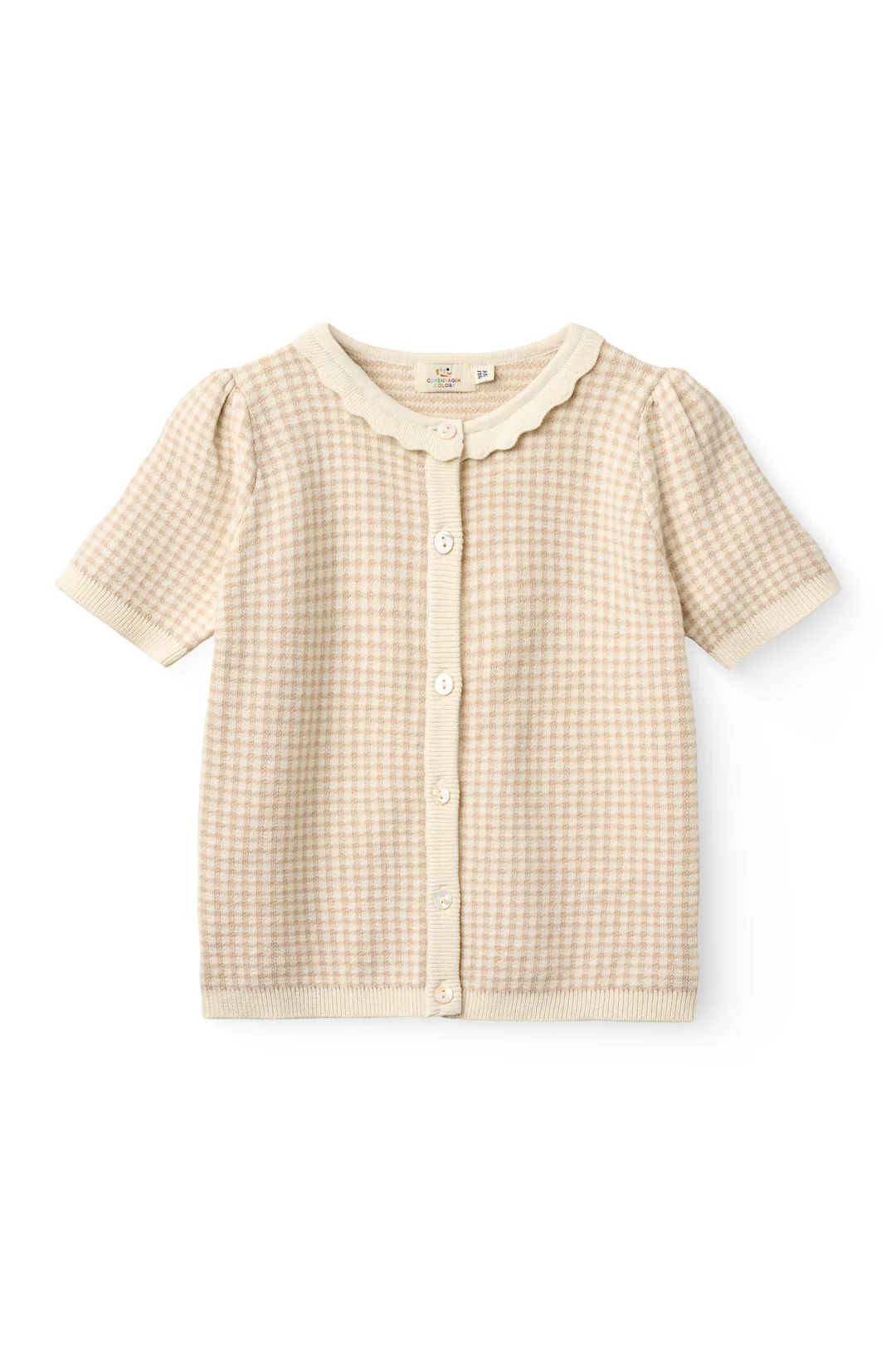 Copenhagen Colors - T-shirt met Knoopjes Beige