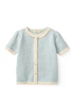 Copenhagen Colors - T-shirt met Knoopjes Blauw