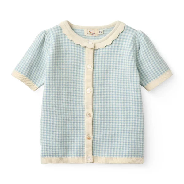 Copenhagen Colors - T-shirt met Knoopjes Blauw