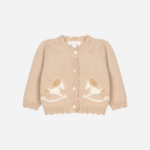 Patachou - Gebreid Vest Beige Paardjes
