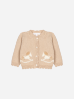 Patachou - Gebreid Vest Beige Paardjes