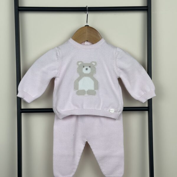 Martin Aranda - Gebreide set met Beer Roze