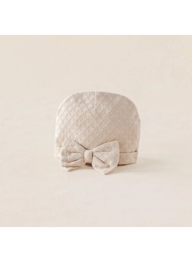 House of Bears - Babymuts Beige Strik Zomer