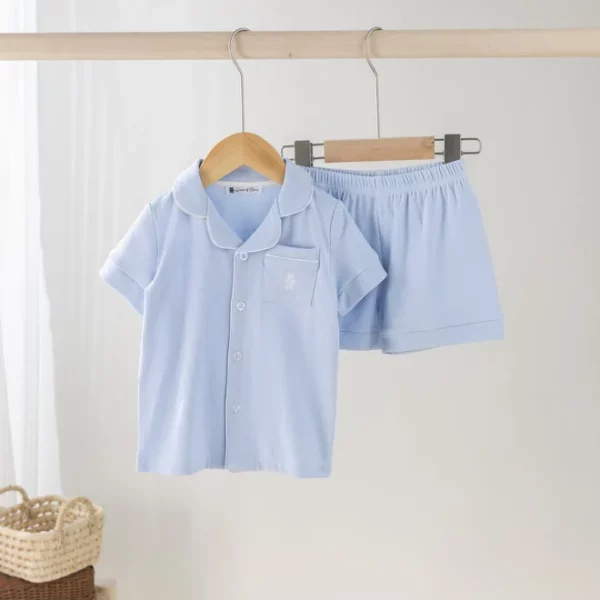 House of Bears - Korte Pyjama Blauw