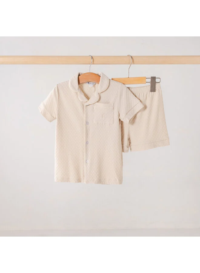 House of Bears - Korte Pyjama Beige