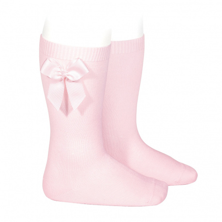 Cóndor - Kniehoge Sokken met Zijstrik Roze