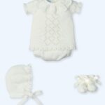 Mac Ilusion - 4-delige Babyset Kant Créme
