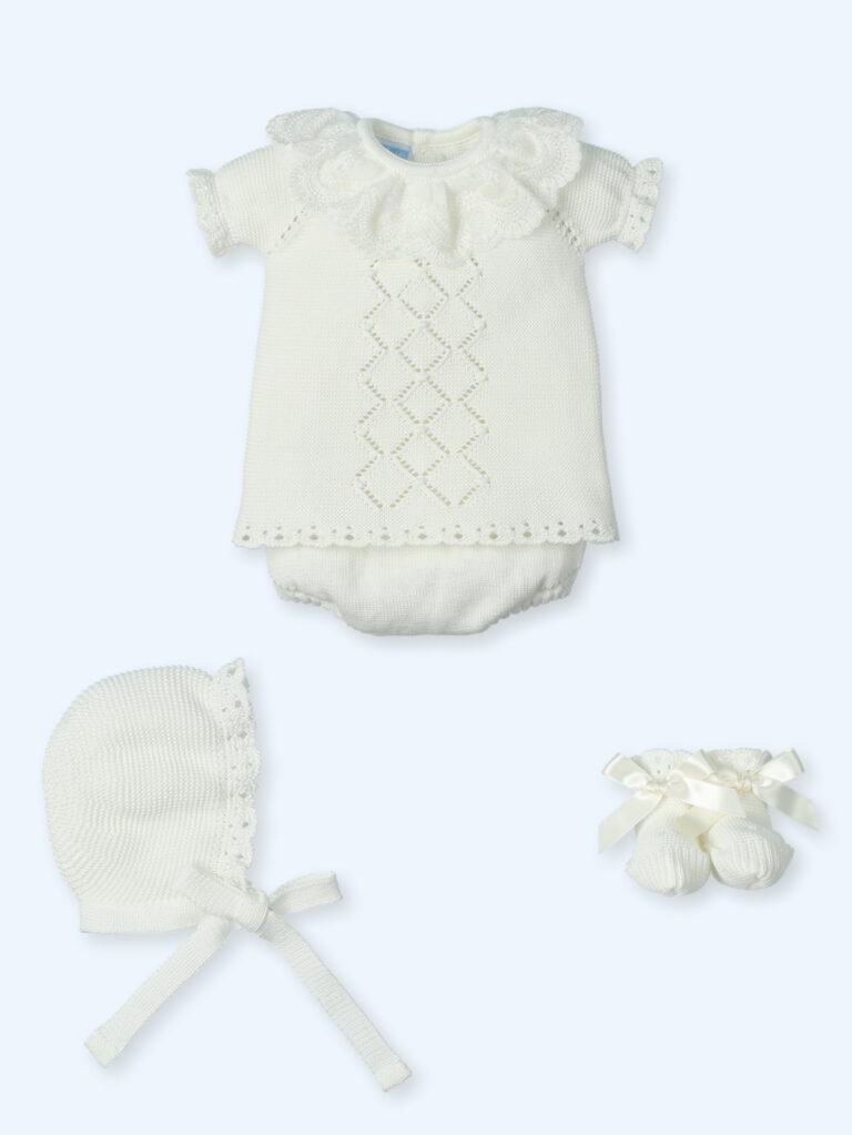 Mac Ilusion - 4-delige Babyset Kant Créme