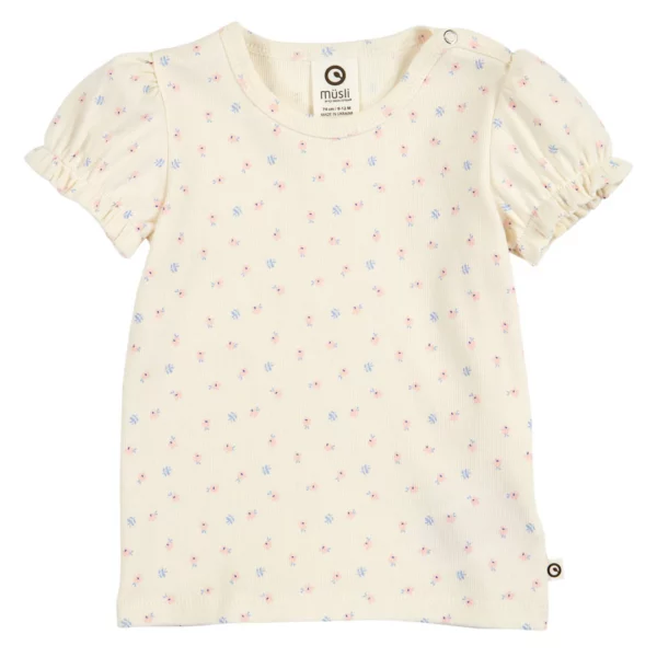 Müsli - T-shirt Bloemen Créme