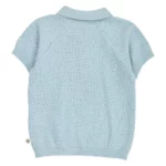 Müsli - Gebreide Polo Blauw - Afbeelding 3