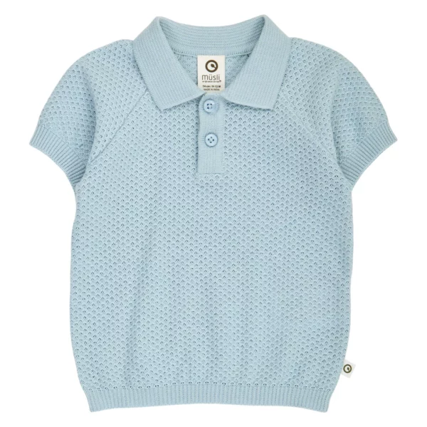 Müsli - Gebreide Polo Blauw