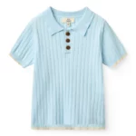 Copenhagen Colors - Polo met Knoopjes Lichtblauw