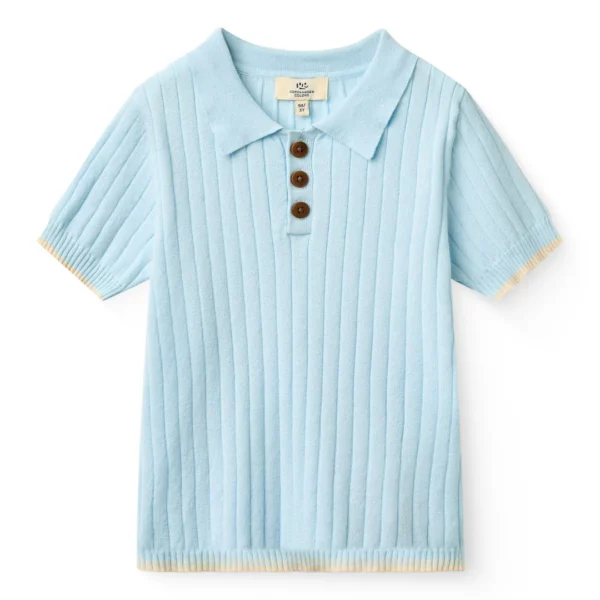 Copenhagen Colors - Polo met Knoopjes Lichtblauw