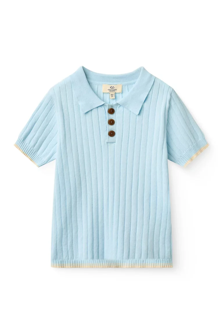 Copenhagen Colors - Polo met Knoopjes Lichtblauw