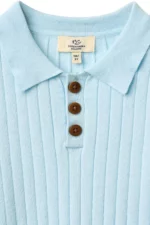 Copenhagen Colors - Polo met Knoopjes Lichtblauw - Afbeelding 2