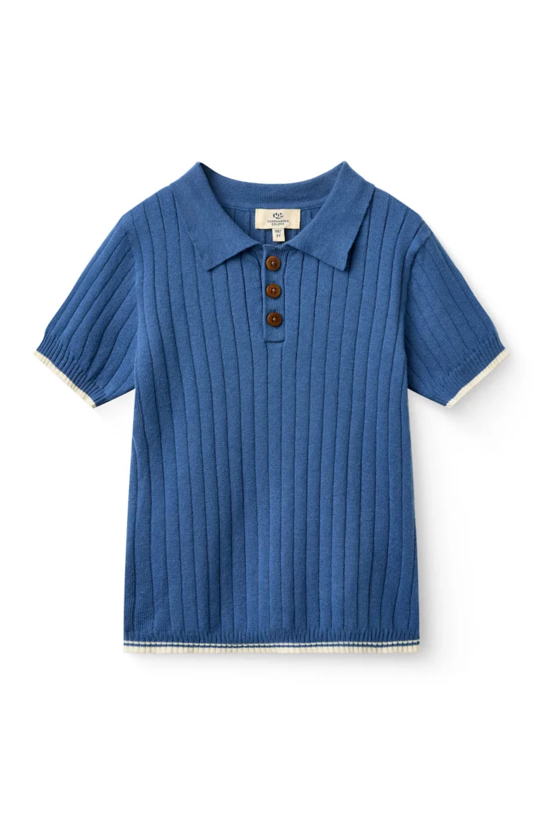 Copenhagen Colors - Polo met Knoopjes Blauw