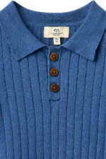Copenhagen Colors - Polo met Knoopjes Blauw - Afbeelding 2