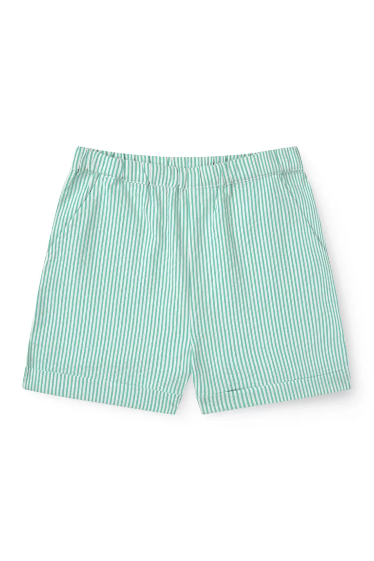 Copenhagen Colors - Korte Broek met Strepen Groen