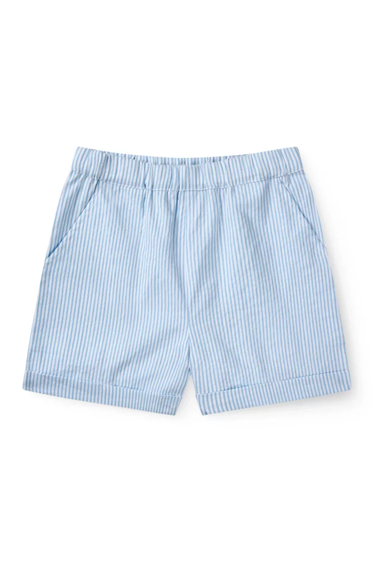 Copenhagen Colors - Korte Broek met Strepen Blauw