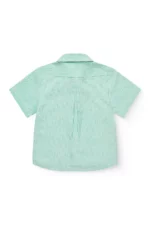 Copenhagen Colors - Korte Mouwen Blouse Strepen Groen - Afbeelding 2