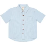 Copenhagen Colors - Korte Mouwen Blouse Strepen Blauw