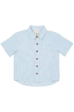 Copenhagen Colors - Korte Mouwen Blouse Strepen Blauw