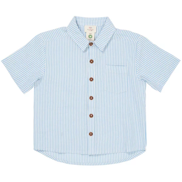 Copenhagen Colors - Korte Mouwen Blouse Strepen Blauw