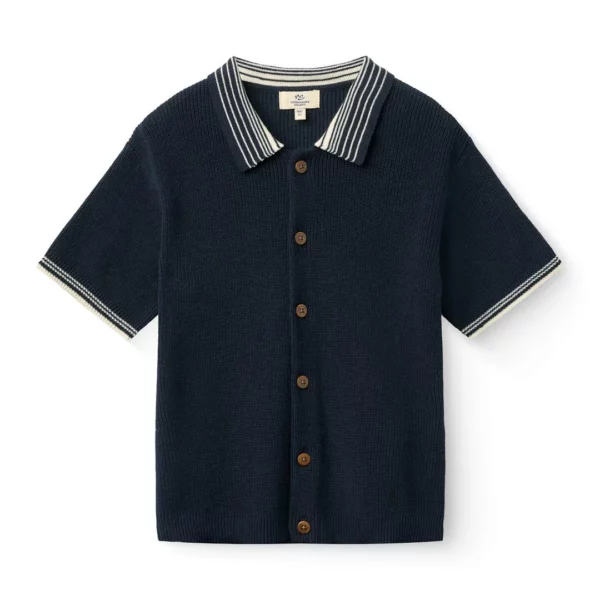 Copenhagen Colors - Gebreide Polo Donkerblauw