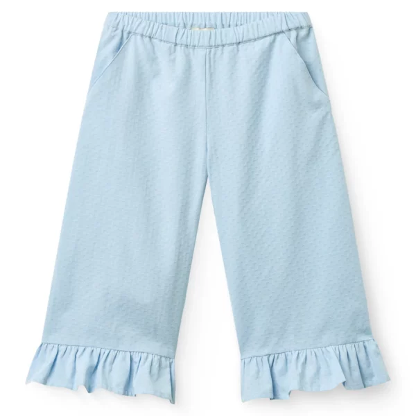 Copenhagen Colors - 3/4 Broek met Ruffels Blauw