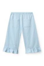 Copenhagen Colors - 3/4 Broek met Ruffels Blauw - Afbeelding 2