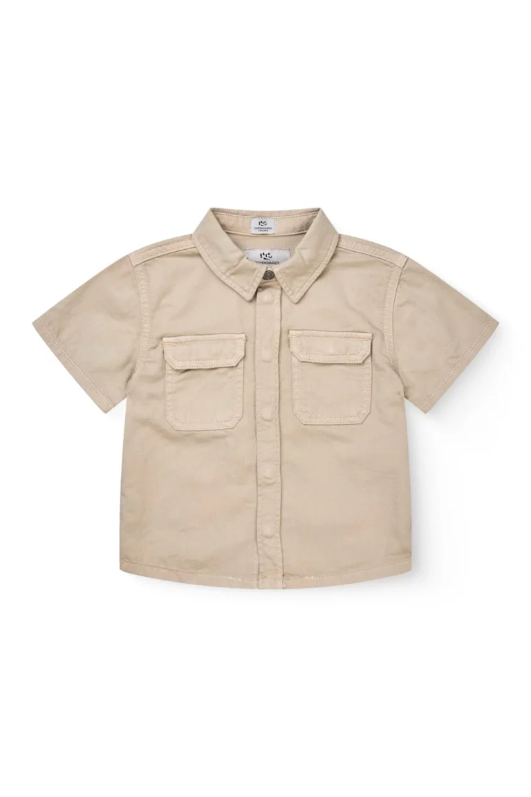 Copenhagen Colors - Blouse Korte Mouwen Beige