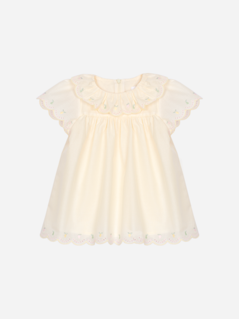 Patachou - Gele Jurk met Embroidery