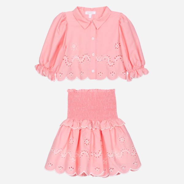 Patachou - 2-delige set met Embroidery Roze