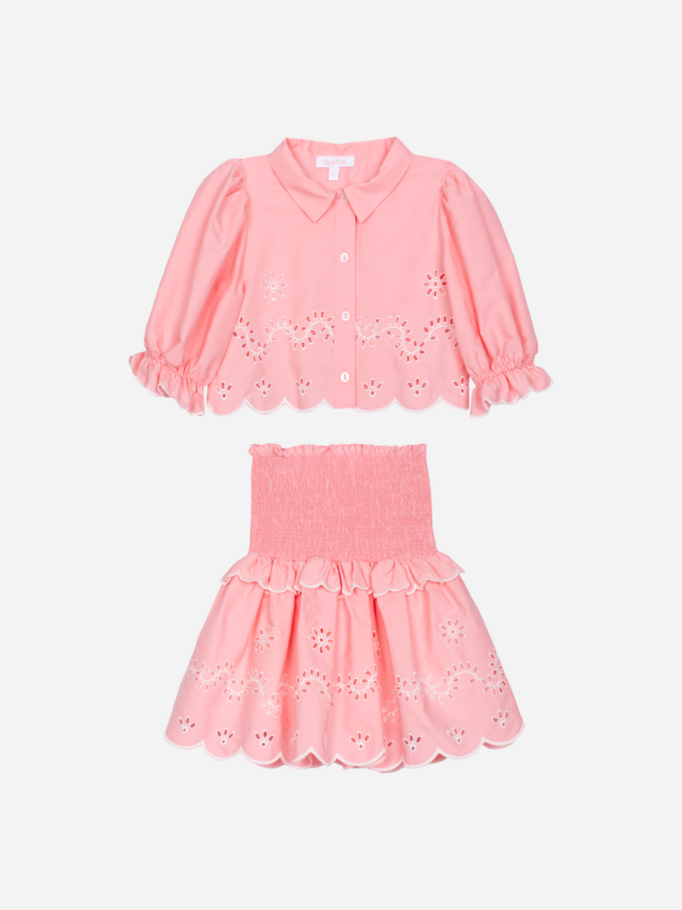 Patachou - 2-delige set met Embroidery Roze