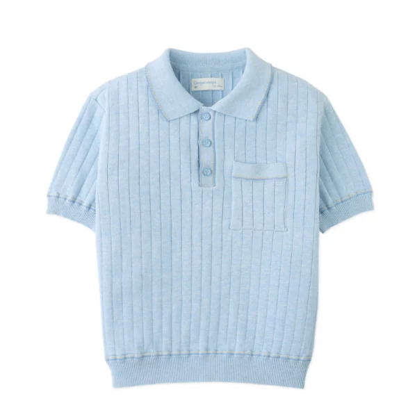 Gingersnaps - Gebreide Polo Blauw