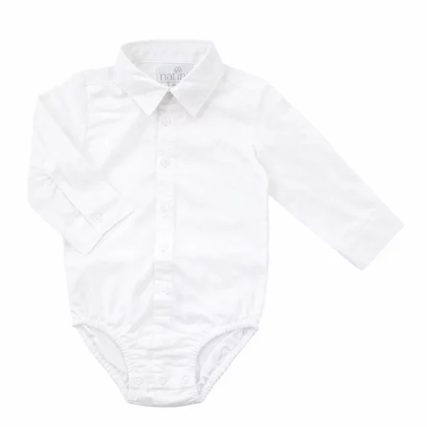 Natini - Overhemd Romper Wit