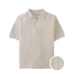 Gingersnaps - Polo met Grove Rib Beige