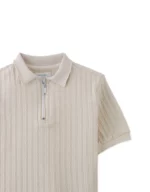 Gingersnaps - Polo met Grove Rib Beige - Afbeelding 2