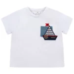 Natini - T-shirt Boot Wit